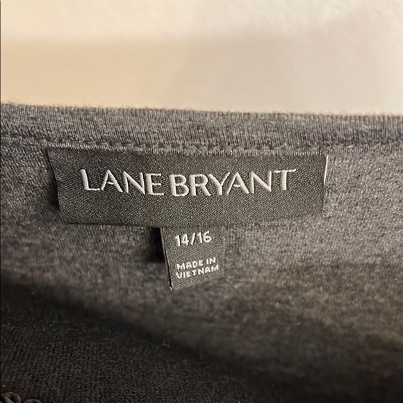 Bundle of 2 Lane Bryant Blue and White & Gray Asymmetrical High-Low Sundresses - Picture 7 of 10